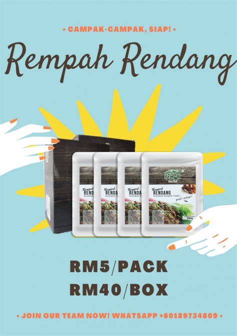 Rendang Spices (50g x 8 packs)