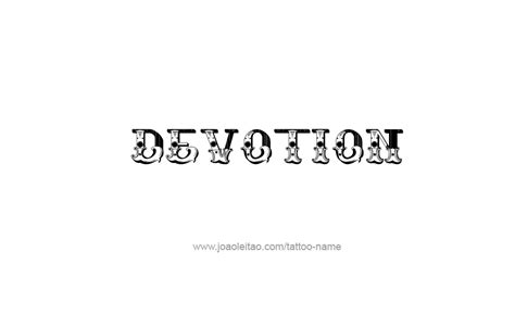 Devotion Feeling Name Tattoo Designs - Tattoos with Names