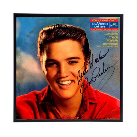 Autographed Elvis Presley Album Cover Replicaframe INCLUDED - Etsy