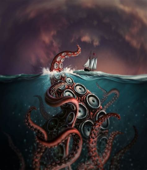 KRAKEN BY JERRY LOFARO | Kraken art, Art, Kraken