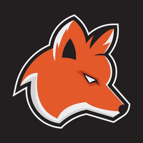 Premium Vector | Red fox wild animal mascot logo vector template