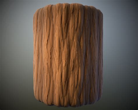 ArtStation - Stylized Tree Bark Material, Matt Wood