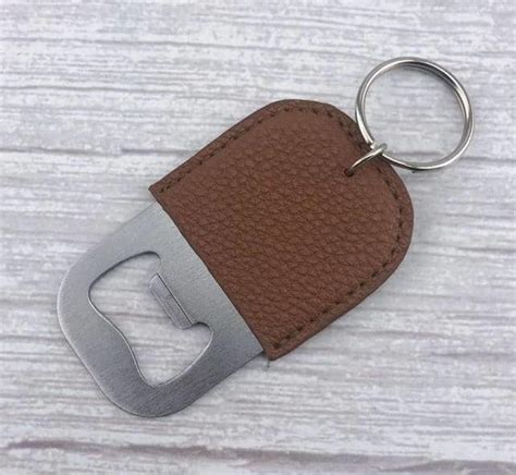 Leather Bottle Opener Keychain - Blanks Outlet