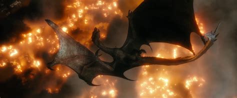 Smaug The Hobbit Movie Breathing Fire