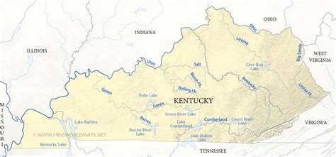 Rivers In Kentucky Map