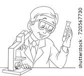 Cartoon Chemist scientist Vector Clipart image - Free stock photo ...