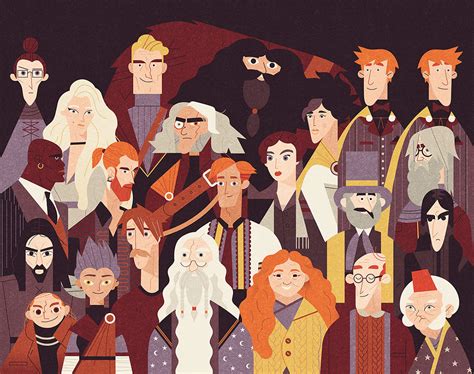 Owen Davey - Order of the Phoenix and Dumbledore’s Army on Behance