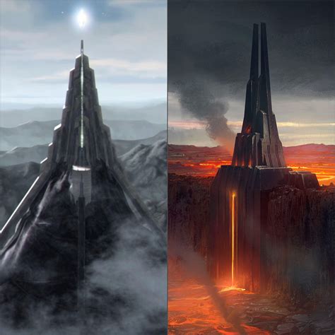 Do you think it's a coincidence that Vader's castle looks a lot like ...