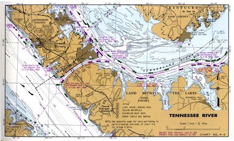 Tennessee River Navigation Charts of Kentucky Lake & Lake Barkley ...