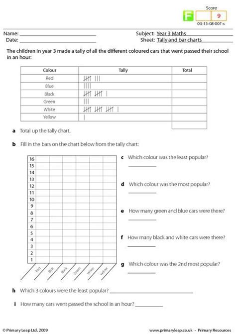 Tally Chart Worksheets Grade 2 Pdf - Worksheets Joy