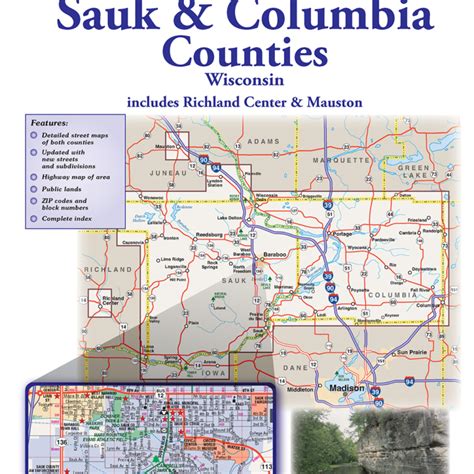 Sauk County Wall Map - Mapping Specialists Limited