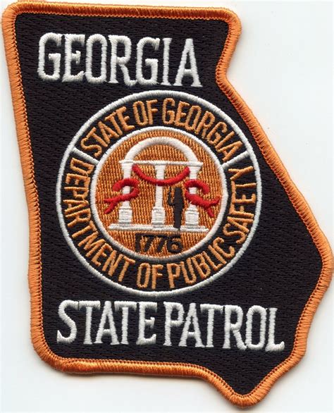 GEORGIA STATE PATROL Georgia State Shape Shaped HIGHWAY PATROL POLICE ...