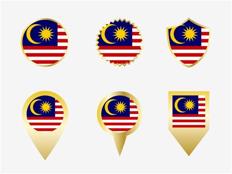 Vector flag set of Malaysia 22822534 Vector Art at Vecteezy