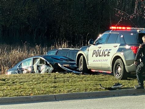 Man in custody after multi-county chase and crash in Waukesha County