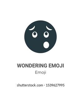 Wondering Emoji Vector Icon On White Stock Vector (Royalty Free) 1539627995 | Shutterstock