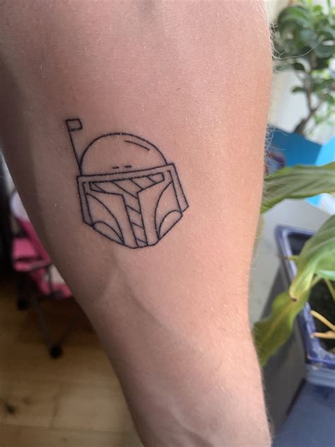 Boba Fett line tattoo | Small tattoos, Boba fett tattoo, Tattoos