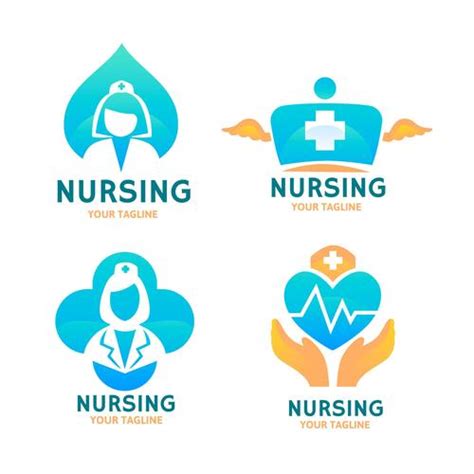 Nursing logo design vector free download