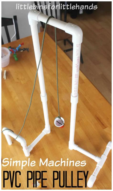 DIY PVC Pipe Pulley System - Little Bins for Little Hands - CubeForTeachers - Cube For Teachers