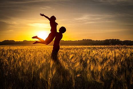 HD wallpaper: Couple, Playing guitar, Silhouette, Romantic, Half moon ...