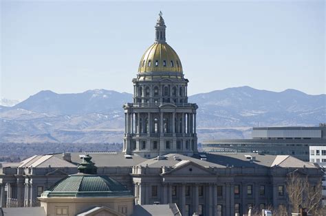 Denver State Capitol Building with Mountain View - Samuel Marquis Books