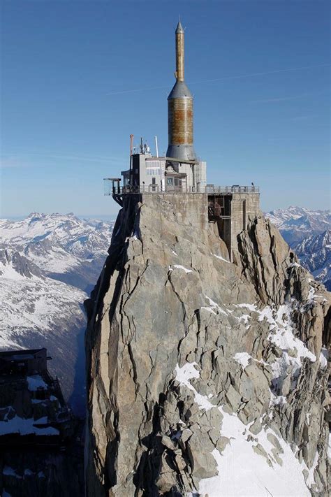 Aguile du Midi, mountain top building perfect for a master villain ...