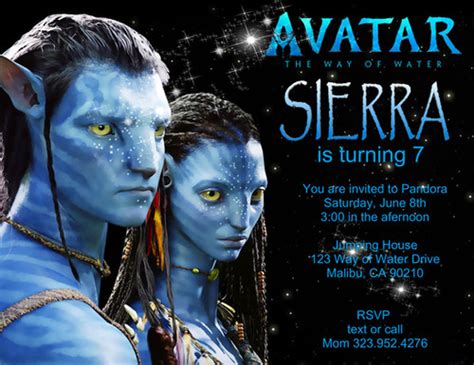 Avatar Way Birthday Invitation (sold in sets of 10) | Cheryl's Invitations