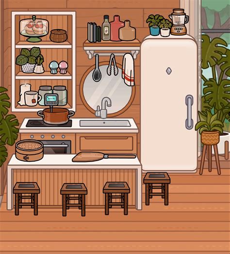 #toca #tocaboca #aesthetic Modern Mansion Kitchen, Modern Mansion ...