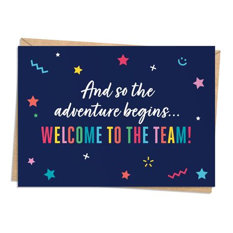 Buy Seymour Butz New Employee Welcome Card - Welcome To The Team Greeting Card - 25 Pack Online ...