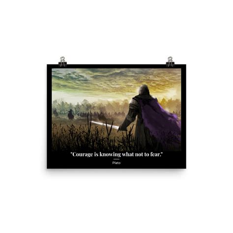 A Knight's Courage Quote Poster - House Khaos