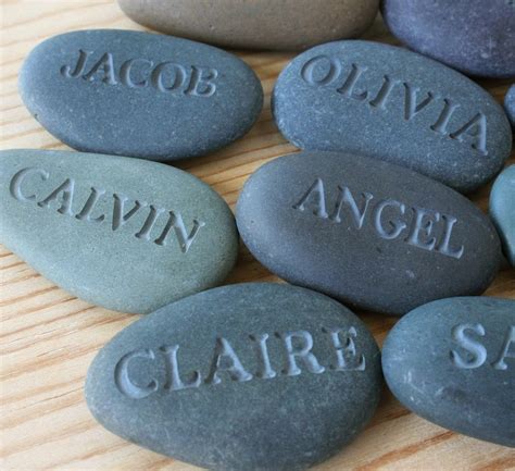 Personalized engraved gift - Engraved stone with name or word – SJEngraving