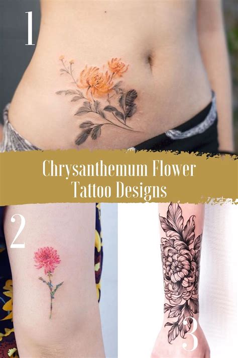 27 Meaningful Chrysanthemum Tattoo Ideas + Designs - Tattoo Glee