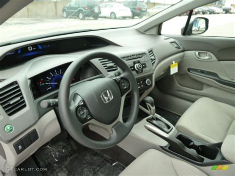 Gray Interior 2012 Honda Civic LX Sedan Photo #55855159 | GTCarLot.com