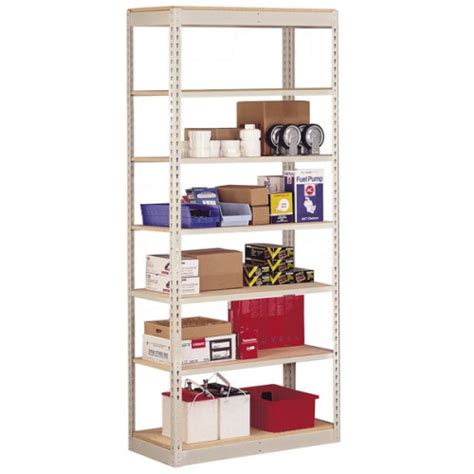 Single-Rivet Unit -- 7'-0" Tall with 7 shelves | BuyMetalShelving.com