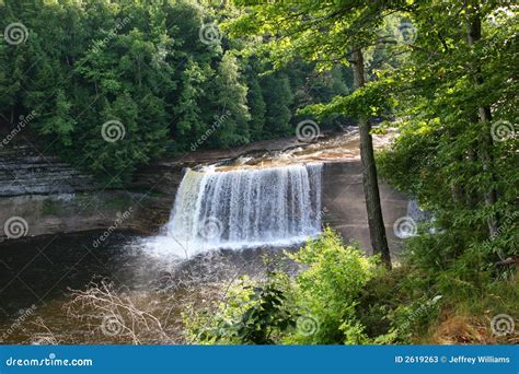 Waterfalls in Upper Peninsula Stock Image - Image of forest, beauty: 2619263