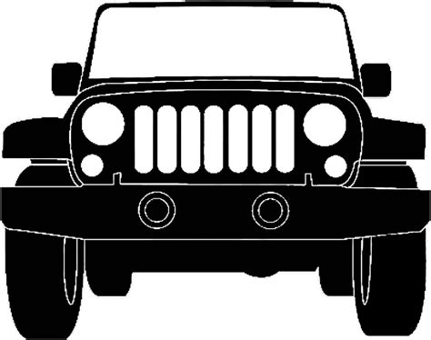 Jeep silhouette illustration | Jeep art, Jeep grill, Jeep decals