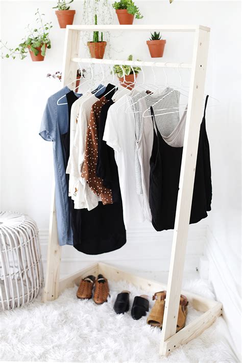 DIY Wooden Clothing Rack - The Merrythought