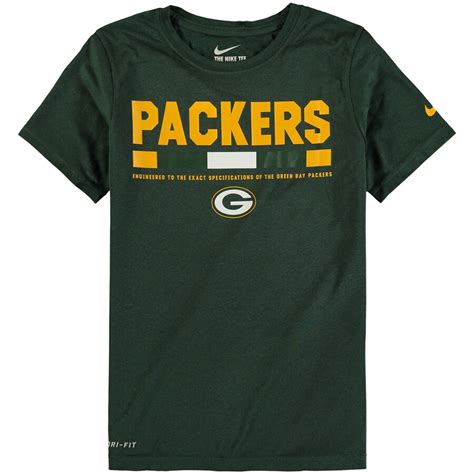 Green Bay Packers Nike Youth Legend Staff Performance T-Shirt - Green