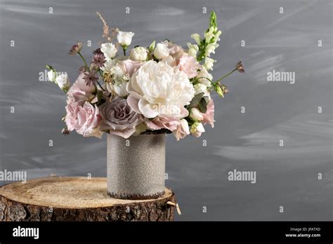 Vintage Still Life With Flowers Stock Photo - Alamy