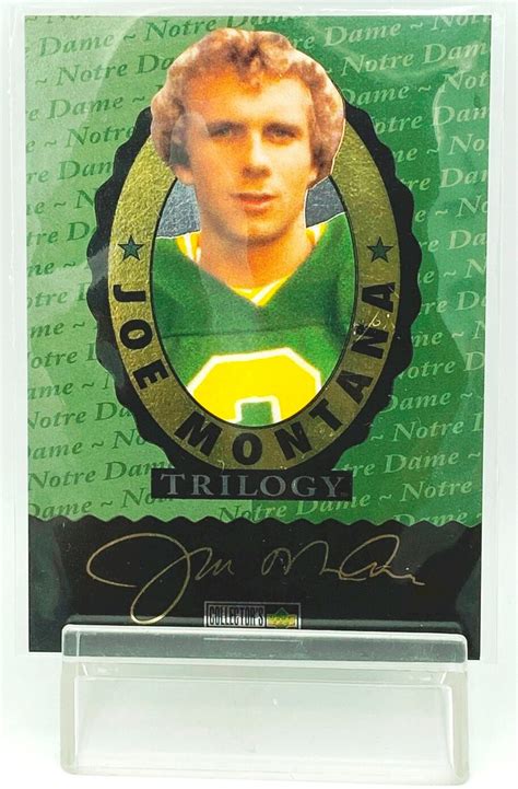 Vintage 1995 Collector's Choice Trilogy Joe Montana Header Card #CCH ...