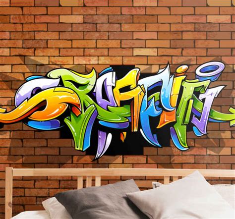 3d grafiti duvar müziği duvar resmi - TenStickers