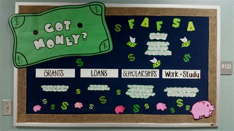 Financial Aid bulletin board by Toni Phelps #collegeandcareer #counselorlife College Advising ...