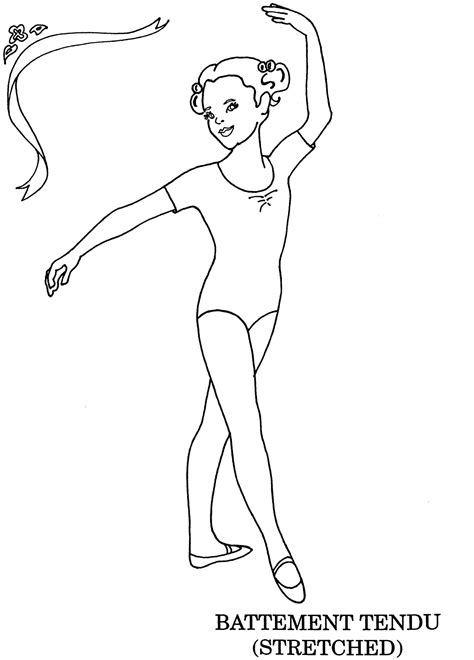 Ballet Plie Pages Coloring Pages