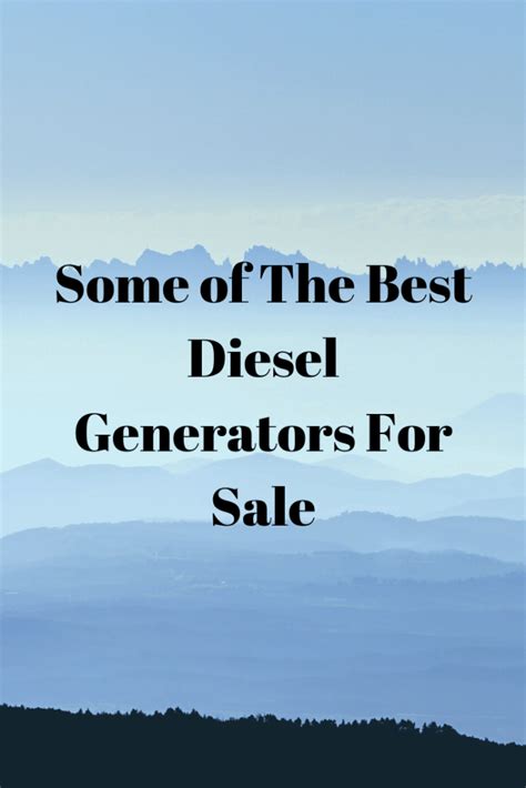 Best Diesel Generators Reviews (Pros & Cons) - Generators Zone