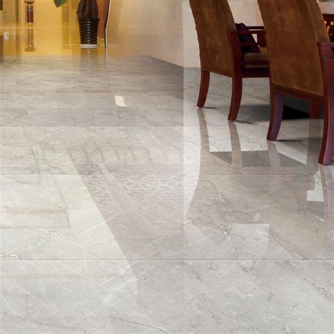 Grey Glazed Polished Porcelain Flooring Tiles for Home Decoration ...