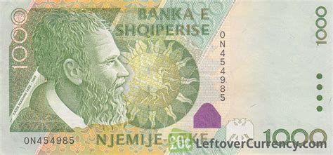 1000 Albanian Lek banknote (Pjetër Bogdani) - Exchange yours for cash