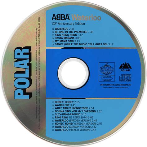 Carátula Cd de Abba - Waterloo (30th Aniversary Edition) - Portada