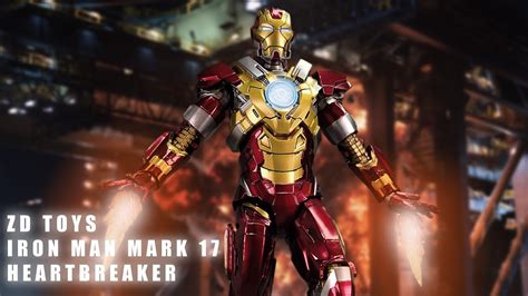 REVIEW : ZD Toys Iron Man Mark 17 Heartbreaker from Iron Man 3 | MK17 | 中動 | 中动 | Marvel - YouTube