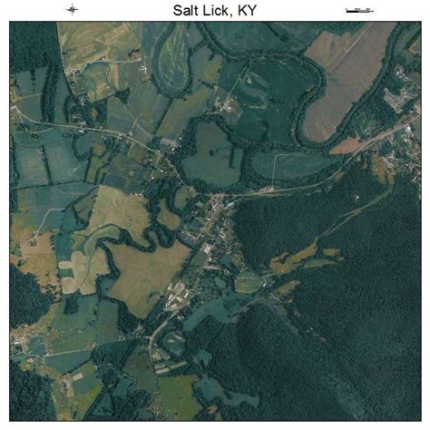 Aerial Photography Map of Salt Lick, KY Kentucky