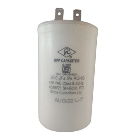 20 Mfd 450 Vac Mpp Capacitor Application: Ac/motor at Best Price in ...