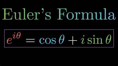 Euler's Formula in Complex Numbers | Proof & Applications | De Moivre's Theorem - YouTube